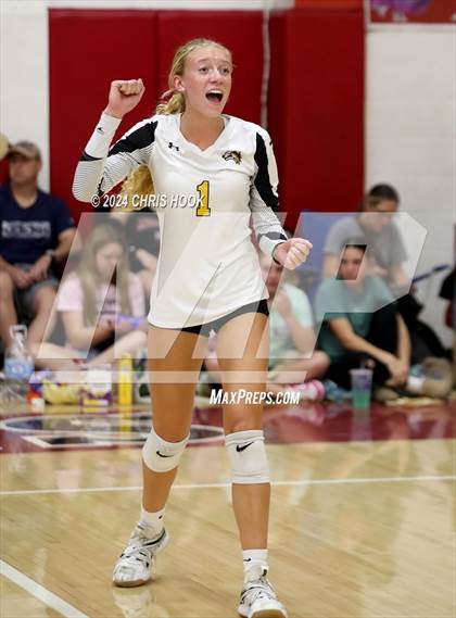 Thumbnail 3 in Safford vs Arizona Lutheran Academy (The Florence VB Invitational) photogallery.