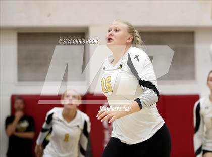 Thumbnail 3 in Safford vs Arizona Lutheran Academy (The Florence VB Invitational) photogallery.