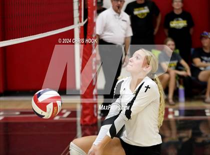 Thumbnail 3 in Safford vs Arizona Lutheran Academy (The Florence VB Invitational) photogallery.