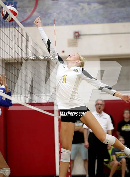 Thumbnail 2 in Safford vs Arizona Lutheran Academy (The Florence VB Invitational) photogallery.