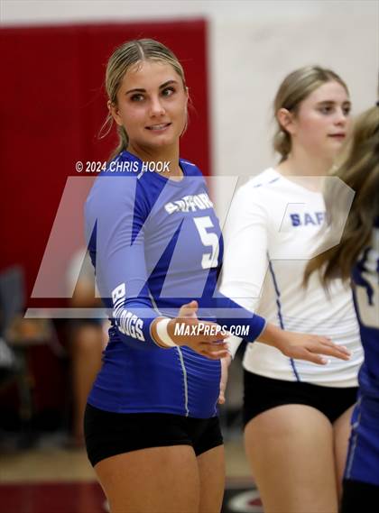 Thumbnail 3 in Safford vs Arizona Lutheran Academy (The Florence VB Invitational) photogallery.
