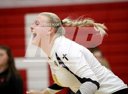Thumbnail 1 in Safford vs Arizona Lutheran Academy (The Florence VB Invitational) photogallery.