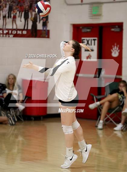 Thumbnail 1 in Safford vs Arizona Lutheran Academy (The Florence VB Invitational) photogallery.