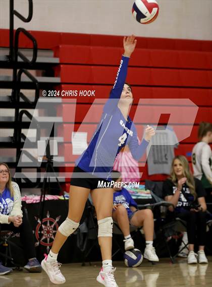 Thumbnail 2 in Safford vs Arizona Lutheran Academy (The Florence VB Invitational) photogallery.