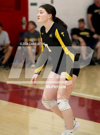 Thumbnail 2 in Safford vs Arizona Lutheran Academy (The Florence VB Invitational) photogallery.
