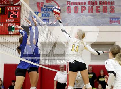 Thumbnail 3 in Safford vs Arizona Lutheran Academy (The Florence VB Invitational) photogallery.
