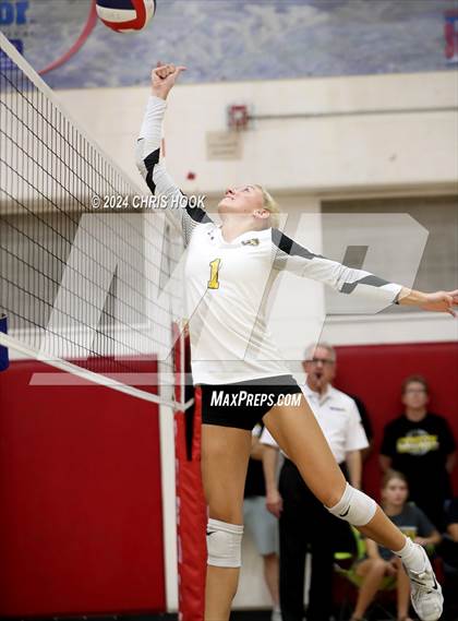 Thumbnail 1 in Safford vs Arizona Lutheran Academy (The Florence VB Invitational) photogallery.