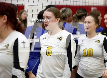 Thumbnail 2 in Safford vs Arizona Lutheran Academy (The Florence VB Invitational) photogallery.