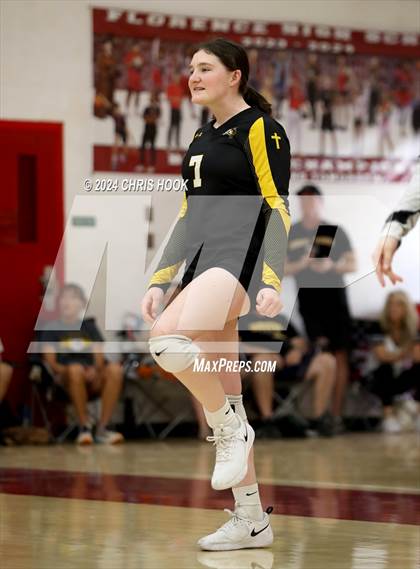 Thumbnail 3 in Safford vs Arizona Lutheran Academy (The Florence VB Invitational) photogallery.