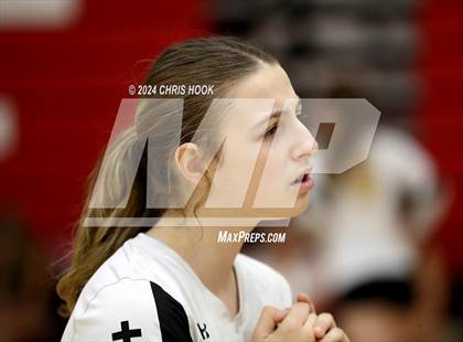 Thumbnail 3 in Safford vs Arizona Lutheran Academy (The Florence VB Invitational) photogallery.