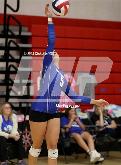 Thumbnail 2 in Safford vs Arizona Lutheran Academy (The Florence VB Invitational) photogallery.