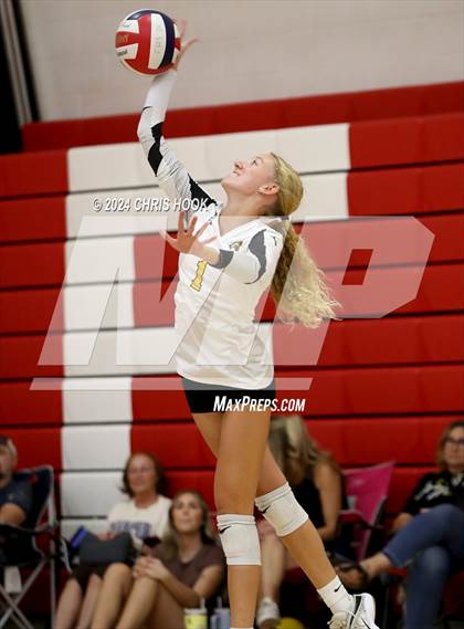 Thumbnail 3 in Safford vs Arizona Lutheran Academy (The Florence VB Invitational) photogallery.