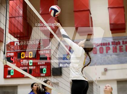 Thumbnail 2 in Safford vs Arizona Lutheran Academy (The Florence VB Invitational) photogallery.
