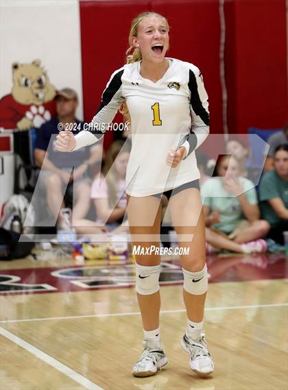 Thumbnail 2 in Safford vs Arizona Lutheran Academy (The Florence VB Invitational) photogallery.