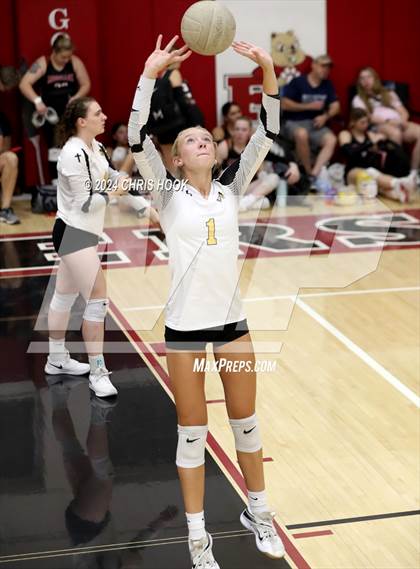Thumbnail 3 in Safford vs Arizona Lutheran Academy (The Florence VB Invitational) photogallery.