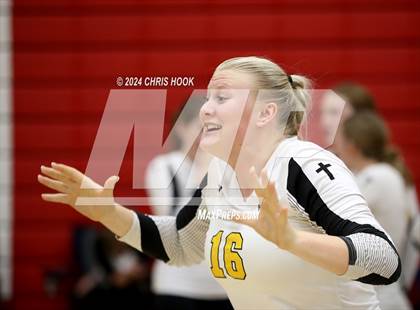 Thumbnail 3 in Safford vs Arizona Lutheran Academy (The Florence VB Invitational) photogallery.
