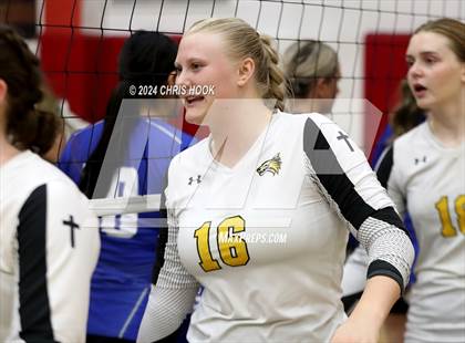 Thumbnail 3 in Safford vs Arizona Lutheran Academy (The Florence VB Invitational) photogallery.