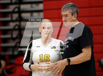 Thumbnail 3 in Safford vs Arizona Lutheran Academy (The Florence VB Invitational) photogallery.