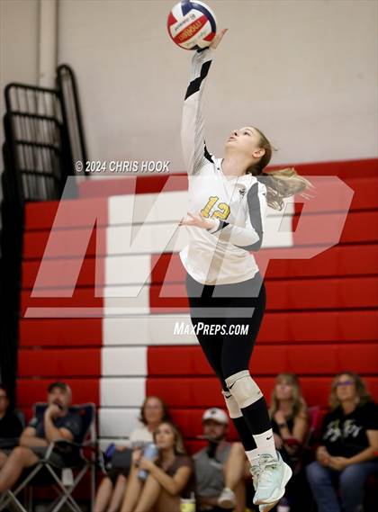 Thumbnail 2 in Safford vs Arizona Lutheran Academy (The Florence VB Invitational) photogallery.