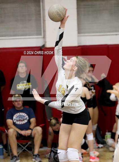 Thumbnail 3 in Safford vs Arizona Lutheran Academy (The Florence VB Invitational) photogallery.