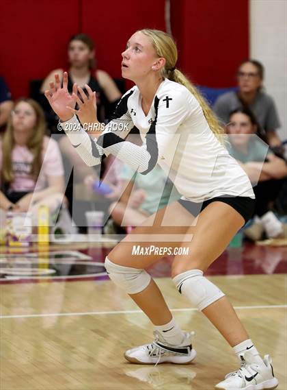 Thumbnail 2 in Safford vs Arizona Lutheran Academy (The Florence VB Invitational) photogallery.