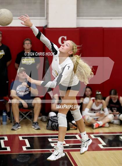 Thumbnail 1 in Safford vs Arizona Lutheran Academy (The Florence VB Invitational) photogallery.