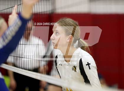 Thumbnail 2 in Safford vs Arizona Lutheran Academy (The Florence VB Invitational) photogallery.