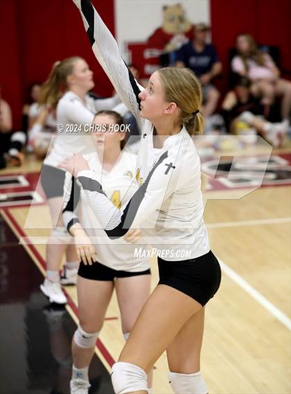 Thumbnail 3 in Safford vs Arizona Lutheran Academy (The Florence VB Invitational) photogallery.