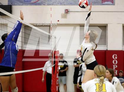 Thumbnail 2 in Safford vs Arizona Lutheran Academy (The Florence VB Invitational) photogallery.