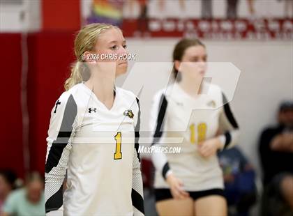 Thumbnail 3 in Safford vs Arizona Lutheran Academy (The Florence VB Invitational) photogallery.