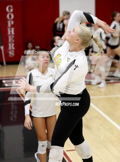 Thumbnail 1 in Safford vs Arizona Lutheran Academy (The Florence VB Invitational) photogallery.