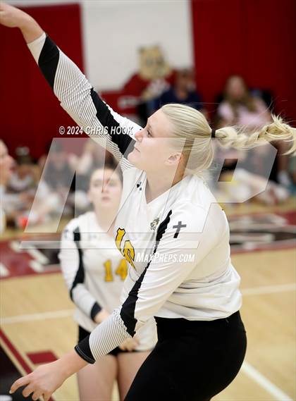 Thumbnail 2 in Safford vs Arizona Lutheran Academy (The Florence VB Invitational) photogallery.