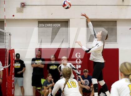 Thumbnail 2 in Safford vs Arizona Lutheran Academy (The Florence VB Invitational) photogallery.