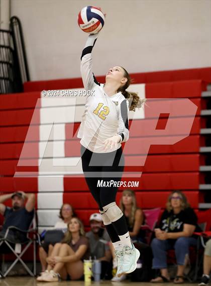 Thumbnail 2 in Safford vs Arizona Lutheran Academy (The Florence VB Invitational) photogallery.