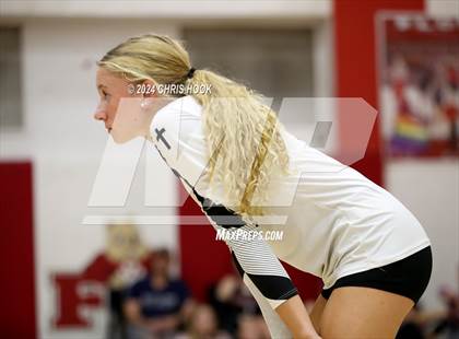 Thumbnail 3 in Safford vs Arizona Lutheran Academy (The Florence VB Invitational) photogallery.