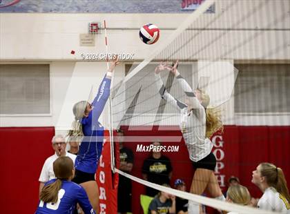 Thumbnail 2 in Safford vs Arizona Lutheran Academy (The Florence VB Invitational) photogallery.