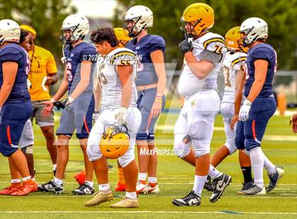 Thumbnail 2 in Olathe East @ Shawnee Mission West (Scrimmage) photogallery.