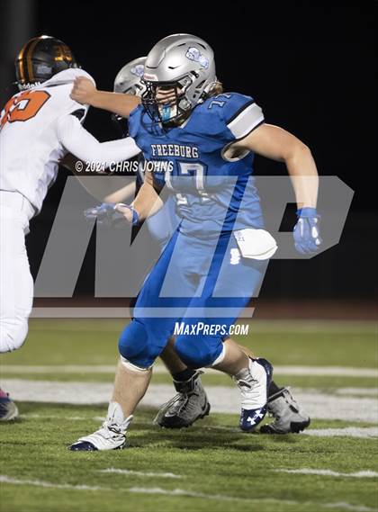Thumbnail 1 in Richland County vs Freeburg (IHSA,4A,1st round) photogallery.