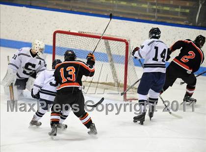 Thumbnail 3 in Watertown/Pomperaug vs. Staples/Weston/Shelton (CIAC Division 3 Final) photogallery.