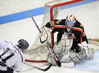 Thumbnail 3 in Watertown/Pomperaug vs. Staples/Weston/Shelton (CIAC Division 3 Final) photogallery.