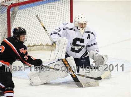 Thumbnail 3 in Watertown/Pomperaug vs. Staples/Weston/Shelton (CIAC Division 3 Final) photogallery.
