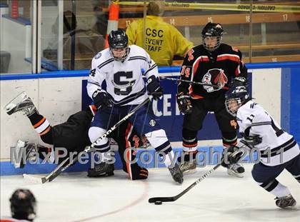 Thumbnail 1 in Watertown/Pomperaug vs. Staples/Weston/Shelton (CIAC Division 3 Final) photogallery.