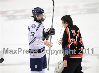 Thumbnail 3 in Watertown/Pomperaug vs. Staples/Weston/Shelton (CIAC Division 3 Final) photogallery.