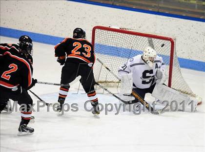 Thumbnail 2 in Watertown/Pomperaug vs. Staples/Weston/Shelton (CIAC Division 3 Final) photogallery.