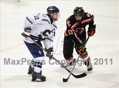 Thumbnail 2 in Watertown/Pomperaug vs. Staples/Weston/Shelton (CIAC Division 3 Final) photogallery.