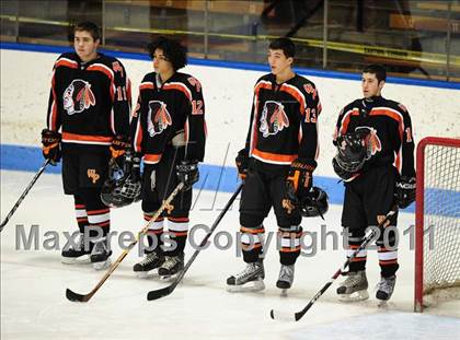 Thumbnail 2 in Watertown/Pomperaug vs. Staples/Weston/Shelton (CIAC Division 3 Final) photogallery.