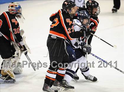 Thumbnail 3 in Watertown/Pomperaug vs. Staples/Weston/Shelton (CIAC Division 3 Final) photogallery.