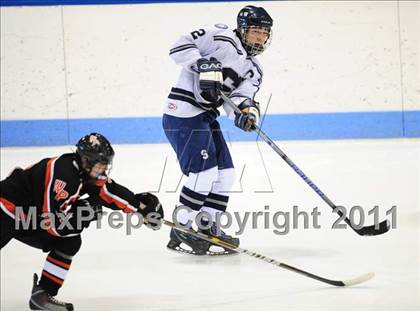 Thumbnail 3 in Watertown/Pomperaug vs. Staples/Weston/Shelton (CIAC Division 3 Final) photogallery.