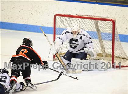Thumbnail 3 in Watertown/Pomperaug vs. Staples/Weston/Shelton (CIAC Division 3 Final) photogallery.