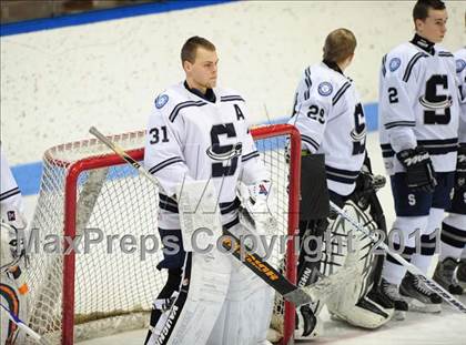 Thumbnail 2 in Watertown/Pomperaug vs. Staples/Weston/Shelton (CIAC Division 3 Final) photogallery.